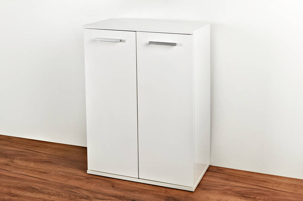 Stylish dresser on white background. Furniture for wardrobe room - Photo, Image