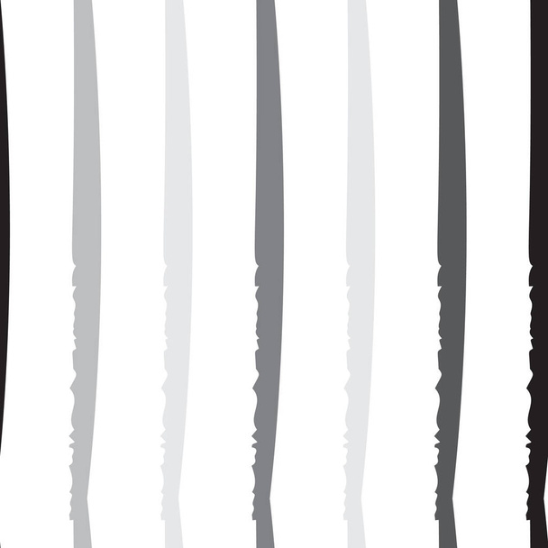 Vertical Stripes Summer Motif. Modern Seamless Pattern. - Vector, Imagen