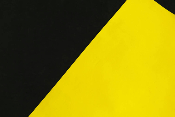 Žluté a černé geometrické pozadí, minimální koncepce - Fotografie, Obrázek