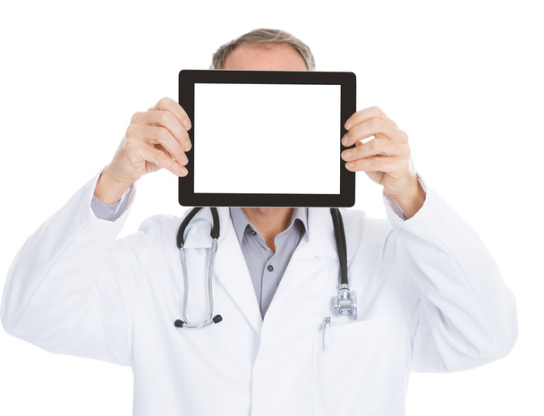 lekarz, Wyświetlono cyfrowy tablicowy - Zdjęcie, obraz
