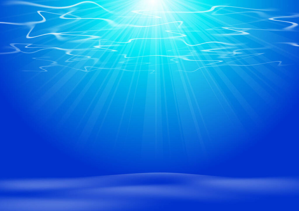 under water blue. vector illustration.  - Vector, Image