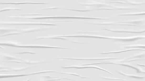 Λευκό κολλημένο και τσαλακωμένο φόντο χαρτιού - Διάνυσμα, εικόνα