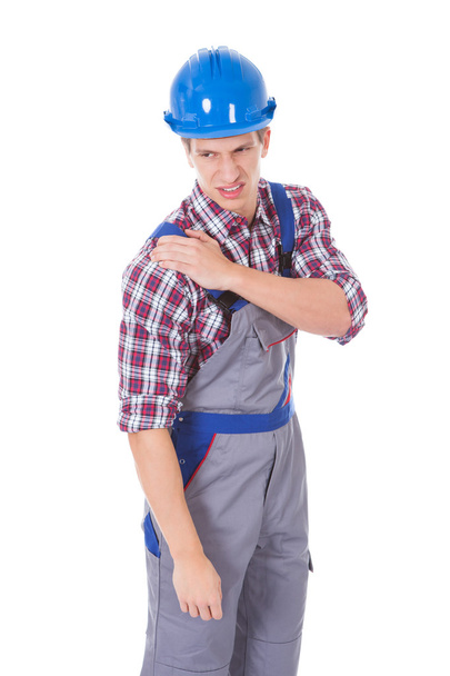 Worker With Shoulder Pain - Photo, Image
