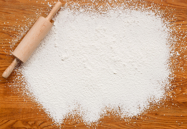 Baking flour texture background - Photo, Image
