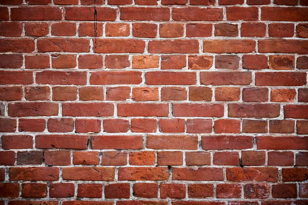 Red brick wall background. Old brick texture - Photo, Image