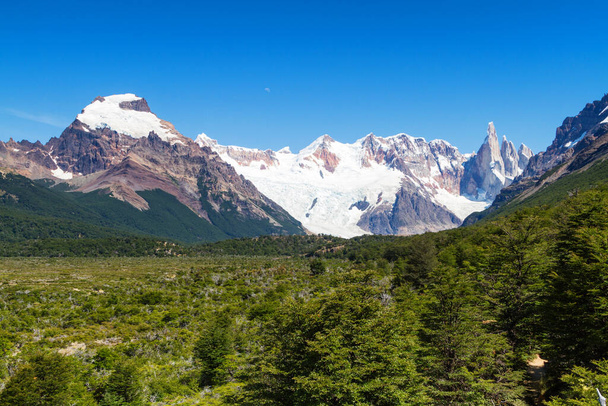 Cerro Torre peak, Los Glaciares National Park, El Chalten, Patagonia, Argentina - Photo, Image