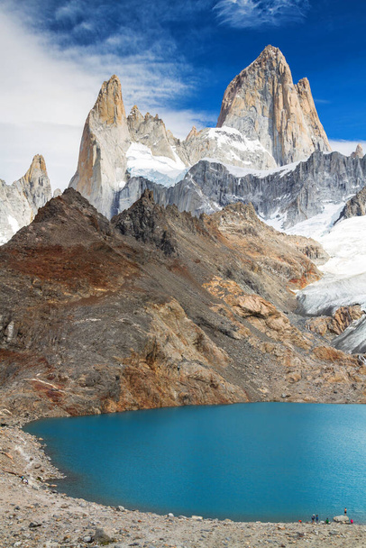 Fitz Roy pico, Parque Nacional Los Glaciares, El Chalten, Patagônia, Argentina
 - Foto, Imagem