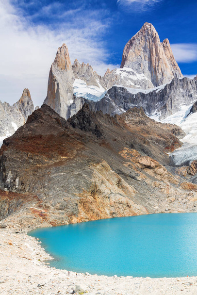 Fitz Roy peak, Los Glaciares National Park, El Chalten, Patagonië, Argentinië - Foto, afbeelding