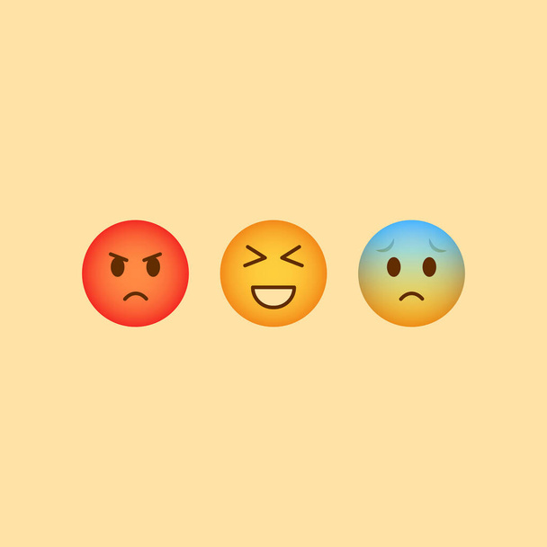 Emoji-Symbol. Lächelndes Gesicht - Vektor, Bild