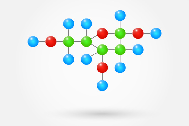 Химическая формула дезоксирибозы
 - Вектор,изображение