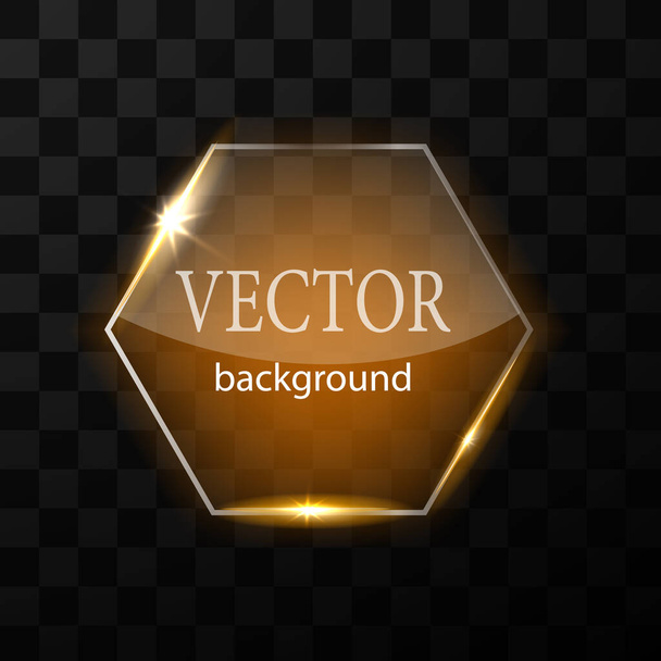 Glass vector button plane. Easy editable background - Wektor, obraz