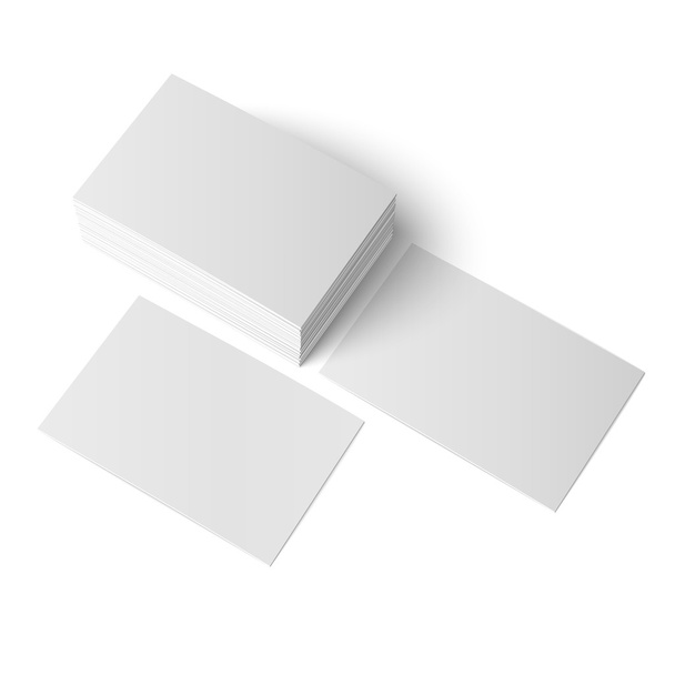 Stack of blank business card. - Vector, Image