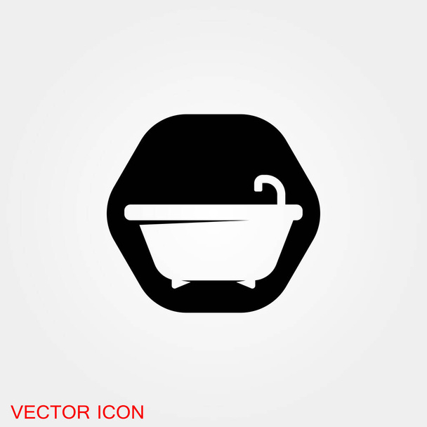 Vektor fürdőszoba ikon. Prémium minőségű grafikai tervezés. - Vektor, kép