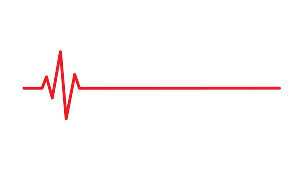 Κτύπο της καρδιάς παλμό γραμμή διάνυσμα υγεία ιατρική αντίληψη για γραφιστική λογότυπο, τοποθεσία web, social media, εφαρμογή για κινητά, εικονογράφηση ui - Διάνυσμα, εικόνα