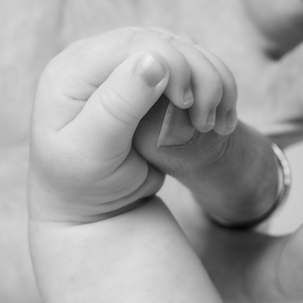 La mano del bebé
 - Foto, imagen