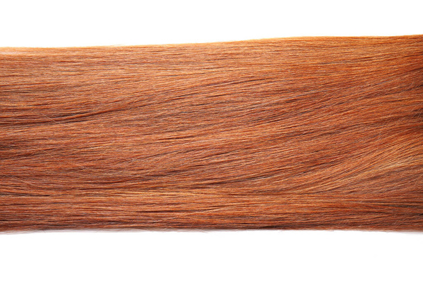 Красиве руде волосся на білому тлі
 - Фото, зображення