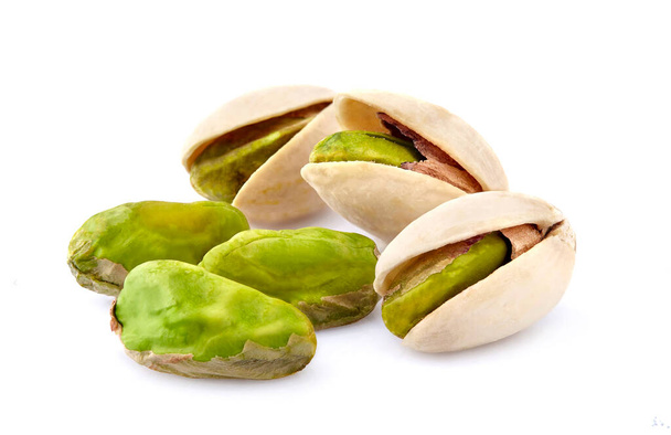 Nueces de pistacho en primer plano aisladas - Foto, Imagen