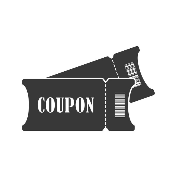 Coupon. Simple vector icon isolated on a white background for websites and apps - Vector, Image