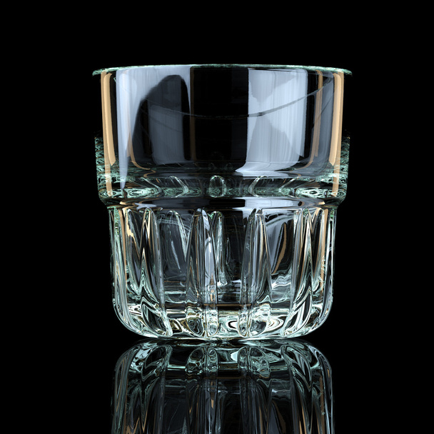 Cocktail Glass Collection - Rocks. On Black Background - Valokuva, kuva