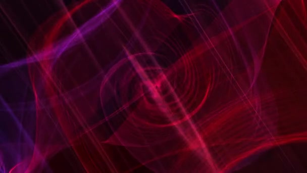 Abstract computer grafische neon blauw roze paarse lijn oppervlak. 4K geometrische lijnen met lichte beweging achtergrond naadloze lus. 3D-lus animatie als science fiction en technologie achtergrond. - Video