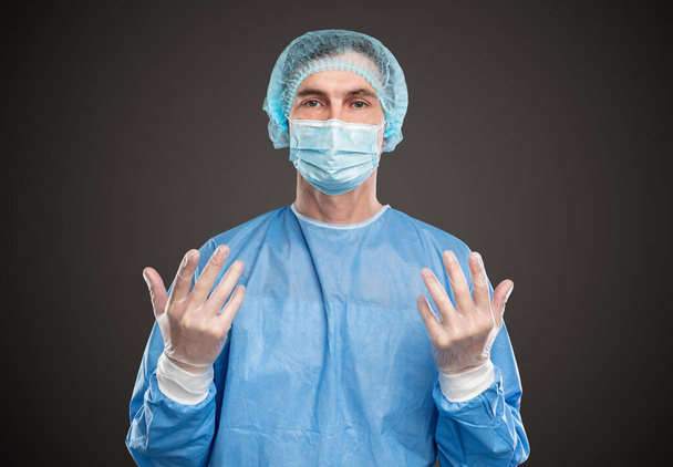 Male surgeon ready for operation - Фото, изображение