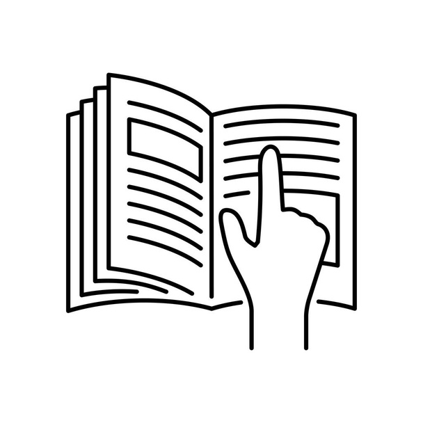 Ürün ambalajı için kullanıcı el kitabı - simgesi  - Vektör, Görsel