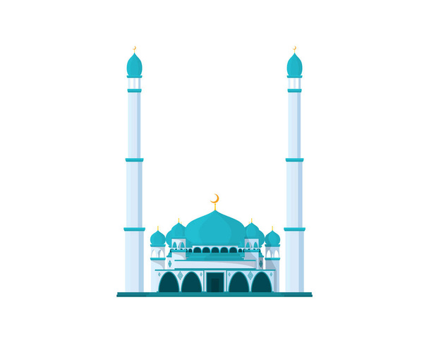 Детальная мечеть с высокой башней
 - Вектор,изображение