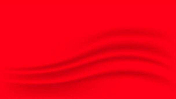 red fabric cloth smooth for background, wavy fabric cloth red color, red gradient and wave curve for luxurious backdrop, fabric silk red for wallpaper, clothes texture flowing and ripple, copy space - Vector, Image
