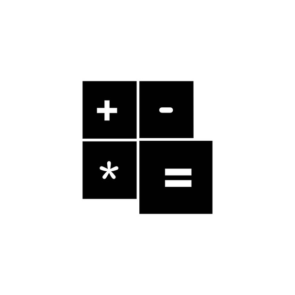 Illusztrációs vektor grafikus számológép ikon. Számvitelre, gazdaságra, kereskedelemre, elemzésre stb. - Vektor, kép