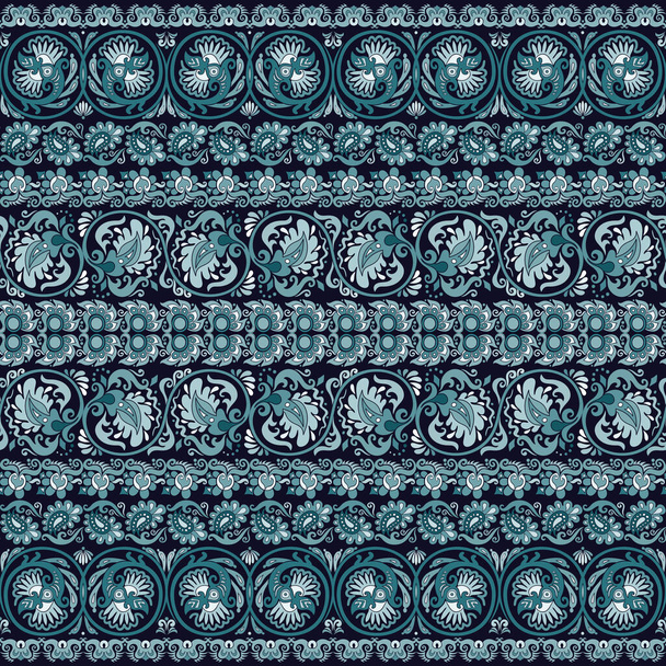 Patrón floral étnico abstracto, fondo vectorial
 - Vector, imagen