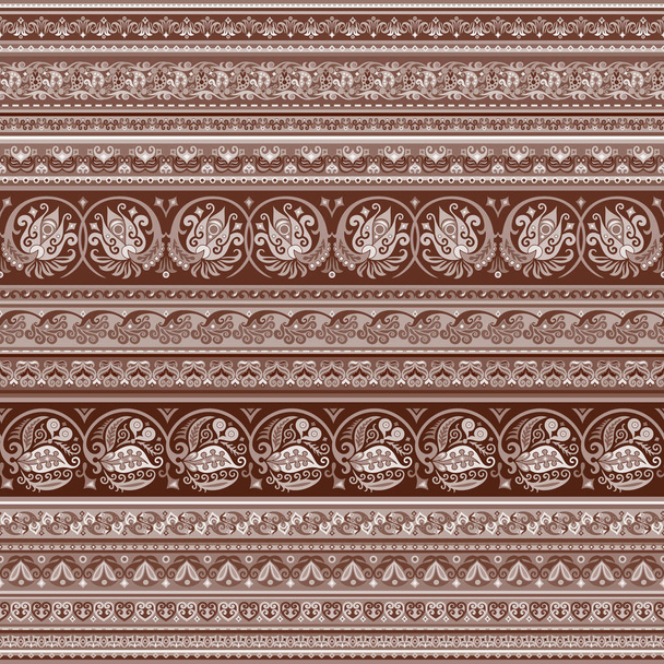 Padrão floral étnico abstrato, fundo vetorial
 - Vetor, Imagem