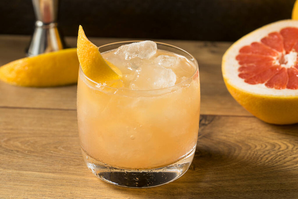 Refreshing Grapefruit Radler Ccoktail with Gin and Soda - Photo, image