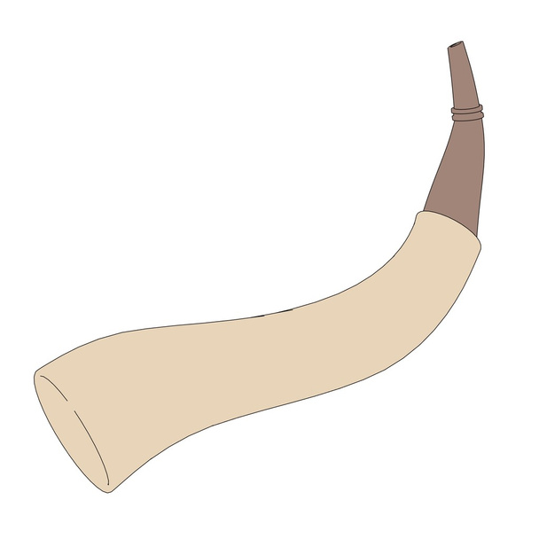 Cartoon image of animal horn - Photo, Image