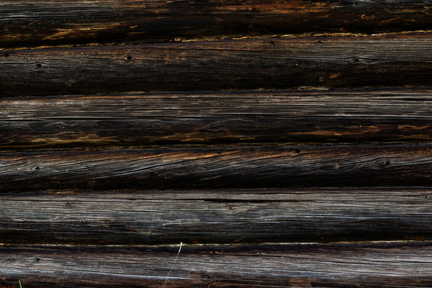 Wooden wall of logs texture background old  - Fotografie, Obrázek