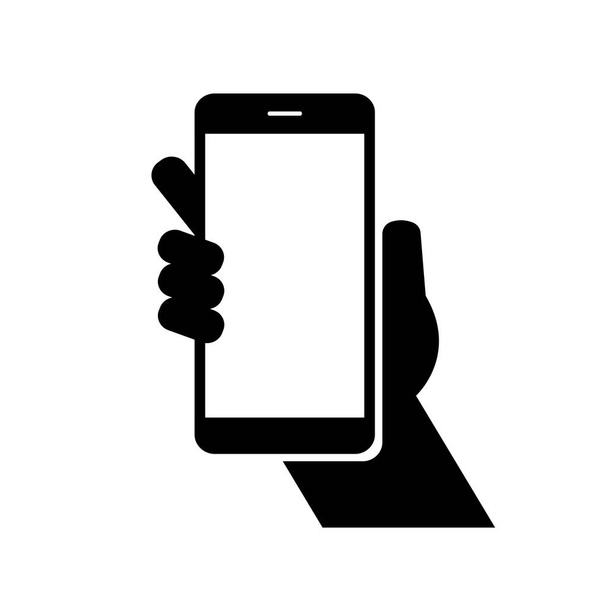 Handgrepen smartphone symbool geïsoleerd op witte achtergrond Vector EPS 10 - Vector, afbeelding