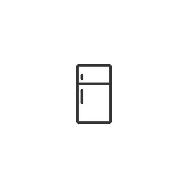 icône de ligne isolée réfrigérateur pour web et mobile - Vecteur, image