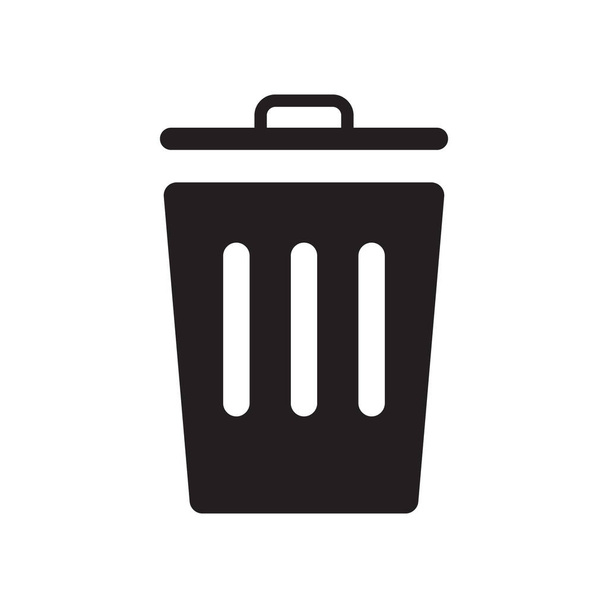 logo icône vectoriel poubelle design - Vecteur, image