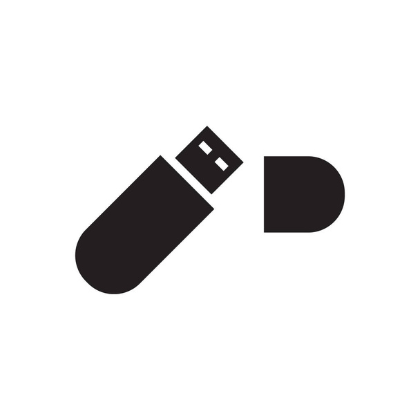 flaş bellek vektörü logo tasarımı - Vektör, Görsel