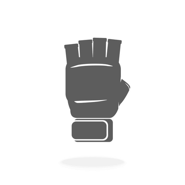 MMA рукавички Векторна ікона для змішаних бойових мистецтв ілюстрація символ знак
 - Вектор, зображення