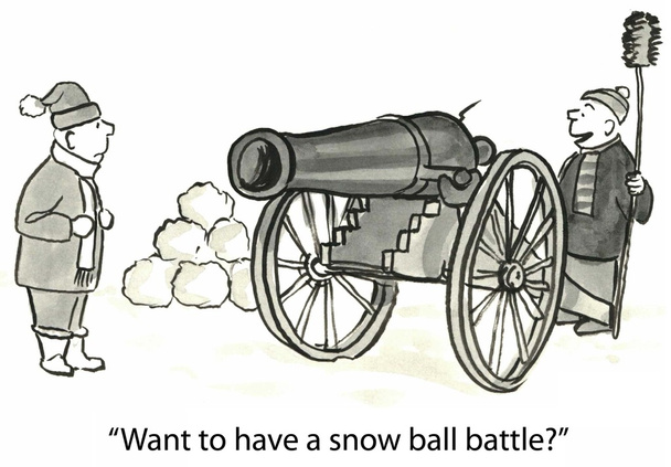 Vuoi avere una battaglia con la palla di neve
? - Foto, immagini