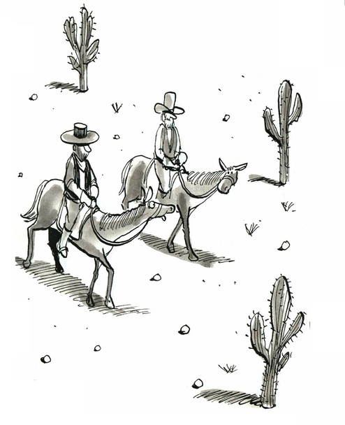 Cavalli e cowboy
 - Foto, immagini
