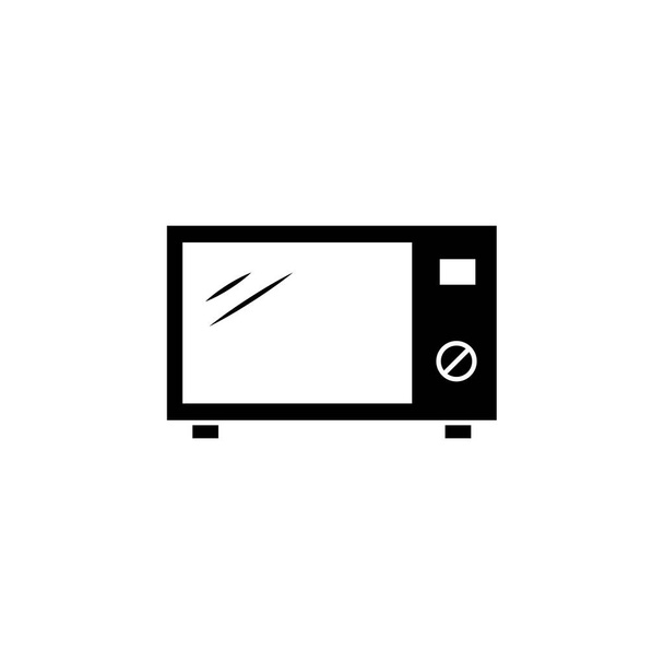 Illustrazione grafica vettoriale dell'icona a microonde. Adatto per cucinare, forno, cibo, elettrodomestici, elettronica per la casa ecc. - Vettoriali, immagini