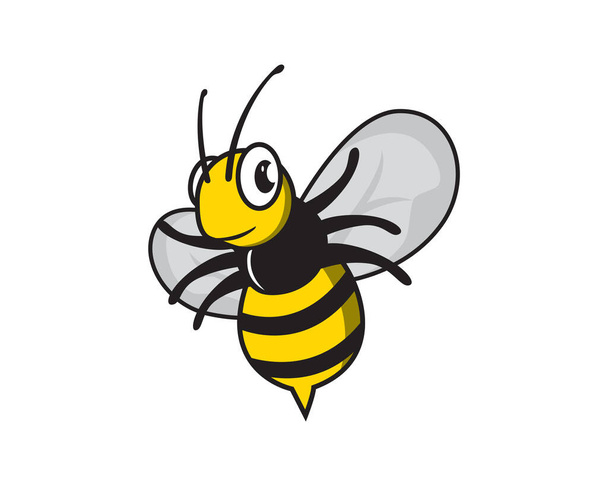 Vecteur d'abeilles volantes souriantes - Vecteur, image