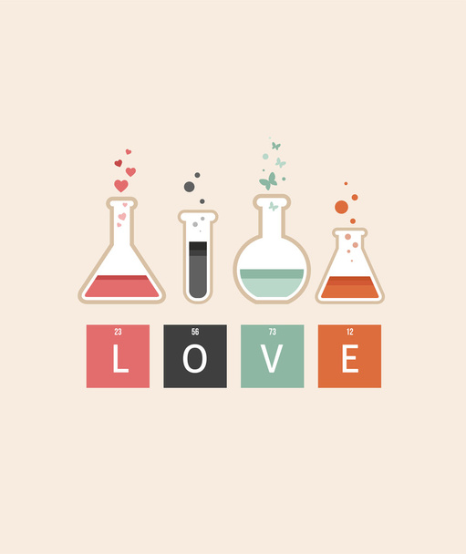 Química del amor
 - Vector, Imagen
