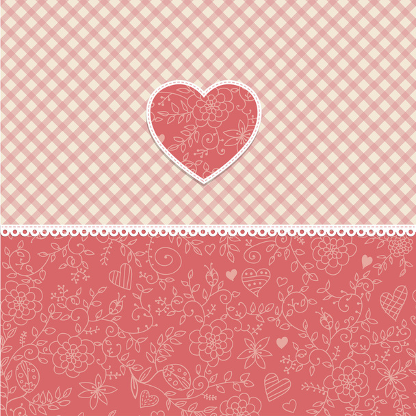 Valentines day card - Vector, afbeelding