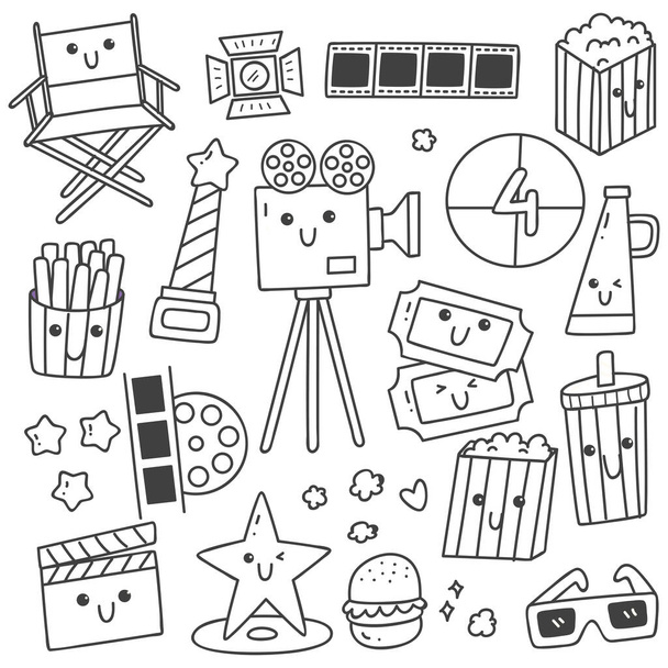 vector set of movie icons - Vector, Image