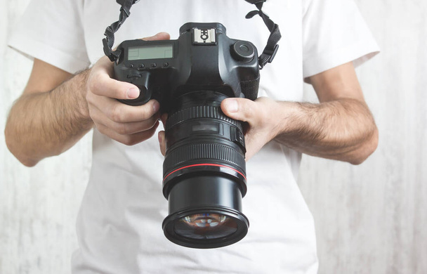 Photographer with a Camera. Lifestyle, Work - Фото, зображення