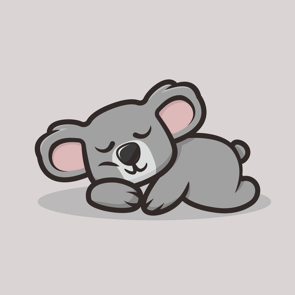 Linda mascota koala vector ilustración
 - Vector, imagen