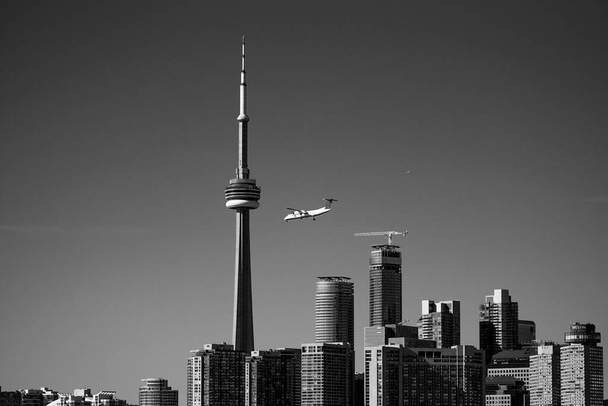 CN Tower Toronto Ontario Canada Skyline wolkenkrabbers - Foto, afbeelding