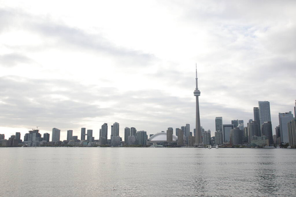 CN Tower Toronto Ontario Kanada Mrakodrapy Skyline - Fotografie, Obrázek